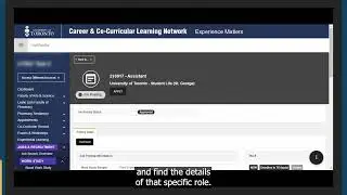 Using the CLNx: Applying to Work Study jobs – University of Toronto