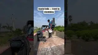 Coastal India travel by hitchhiking || Tractor mai lift