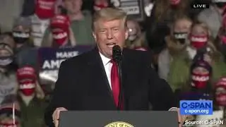 PA Rally: Donald Trump Plays Highlight Reel of Joe Biden Criticizing Fracking
