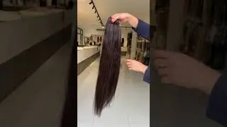 MATASSA TESSITURA 1B/CASTAGNO SCURO LISCIO MORBIDO, 70CM Capelli 💯% VERI