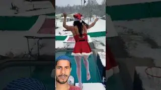 here comes Santa Claus #funny #comedy #youtubeshorts #viralvideo #humor #swimmingpool