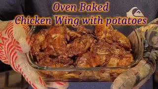 Oven Baked Chicken Wings with Potatoes