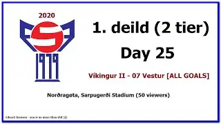 Faroe Islands. 1. deild-2020. Day 25. V&iacute;kingur II - 07 Vestur [ALL GOALS]