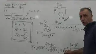 Ejemplo de frecuencia compleja con excitación armónica amortiguada aplicada a circuito serie RLC