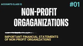 Accounts of Non profit organization introduction
