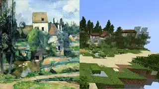 I turned this 1881 oil painting into a Minecraft build