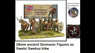 Victrix ancient German miniatures.   Unboxing and review