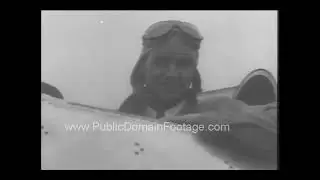 1935 Howard Hughes creates fastest plane archival footage