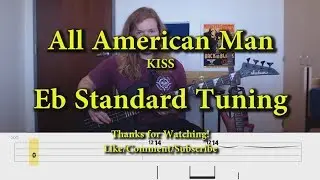All American Man - KISS (Bass Cover with Tabs)