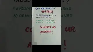 brain quiz, 90 percentage fail💥🧠, cab you solve it?