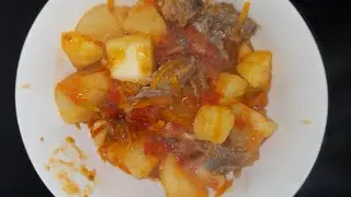 CASSAVA,POTATOES 🥔AND MEAT🥩 KITOWEO🍽🤤