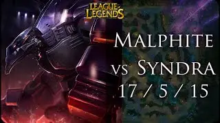 [Lol 5.10] Malphite mid vs Syndra | Carritos Main Malphite