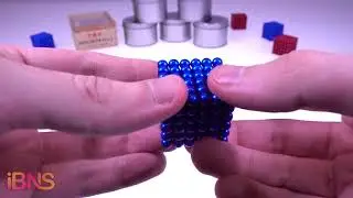 Playing with 1000 mini magnetic balls! (Part 8, Making a logo)