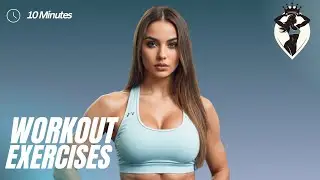 Workout Exercises 💪 Plank With Leg Raise, Russian Twists, Scissor Kicks  | Training Music