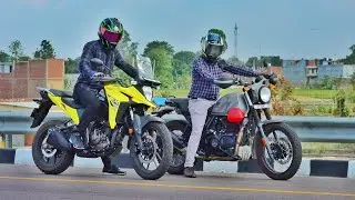 Suzuki V-Strom SX 250 VS Himalayan Scram 411 | Race Till Their Potential