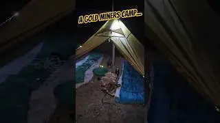 Modern day miners camp #camping #goldmining #gold #hiking #backpacking #prospecting #goats