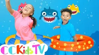 Baby Shark | Baby Shark Song | Baby Shark With Adam & Peyton! CC Kids Tv Baby Shark Song