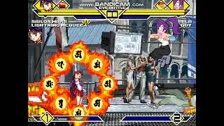 mugen battle:sailor mars and lightning mcqueen vs leela and guy