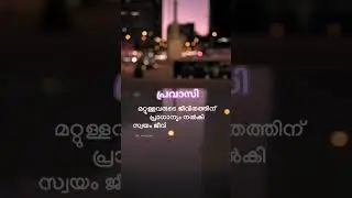 🥀... #status #pravasi #life #love #albums #pravasinews #kerala #video #sad #shorts