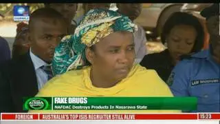 News Across Nigeria: NAFDAC Destroys Over N21m Worth Of Fake Drugs In Nasarawa State