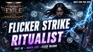 RITUALISTA FLICKER STRIKE - 13M DE DANO EM 1 HIT - [0.3] Path Of Exile 2 - TheThird Edict
