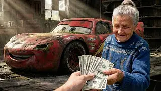 I Restored a Burned Lightning McQueen Car | Extreme ASMR Car Restoration