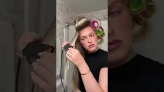 trying my dyson air strait with roller #hairtutorial #dyson #hairrollers