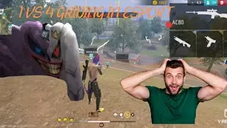 1 VS 4 IN BR RANKED GRAIDING IN TOURNAMENTS 14 KILL 😈