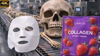 Inside a High-Tech LAPCOS Collagen Sheet Mask Factory | Full Manufacturing Process