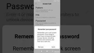 How to set a screen lock in Redmi6a