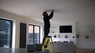 Contractor installation of Fireguard&reg; Next Generation fire rated downlights | JCC Lighting