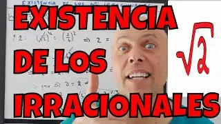 🔴▶  EXISTENCIA DE LOS NÚMEROS IRRACIONALES  ( RAÍZ CUADRADA DE 2 NO ES RACIONAL ) ⭐TEOREMA 1⭐