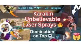 Karakin Unbelievable Laser Sprays🔥 | 355m Long Range Domination😱 | BGMI Highlight | Aayush Shayar 07