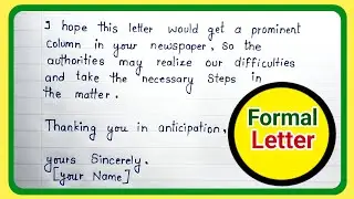 Letter to editor l letter to editor for frequent breakdown of electricity in your locality l letter