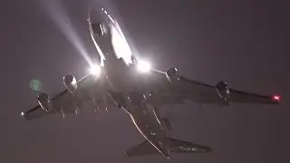 EPIC Boeing 747-400 NIGHT TAKEOFF with starry sky - [Sony a7s]