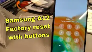 Forgot Pin Code? How to Hard Reset, Samsung A12 (SM-A125F). Delete pattern, pin, password lock.