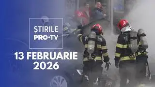 Știrile PRO TV - 13 Februarie 2026 | Femeie carbonizată, mașină electrică aprinsă &icirc;n trafic