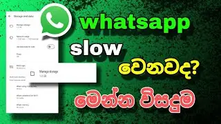 Whatsapp Storage Problem Fix 2024 Sinhala | Storage Problem | @sngeekplus_24k_views