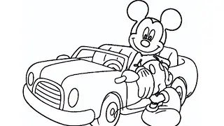 How to Coloring Mickey Mouse Step by Step, Mickey Mouse Drawing and Coloring Pages for Kids, 119