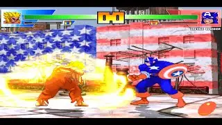 ONI VS CAPTAIN AMERICA🔥 MUGEN FIGHTERS ANIME 🔥 🔥