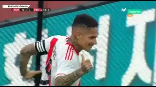 PER&Uacute; vs. COREA DEL SUR | PAOLO GUERRERO tuvo el segundo tras asistencia de BRAN REYNA 🇵🇪⚽🇰🇷