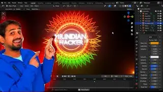 Designing Mr.IndianHacker's New Logo in Blender | Complete Workflow Tutorial