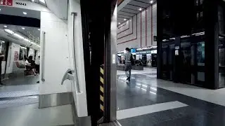 Singapore MRT ride from Kaki Bukit to Changi Airport train station (1 of 2)
