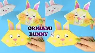 Origami bunny 🐰😍 || Easy paper craft 💜🖤 || Craft by AU
