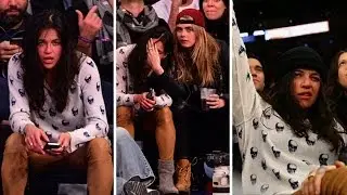 Michelle Rodriguez Scores A Super Model at the Knicks Game! | TMZ