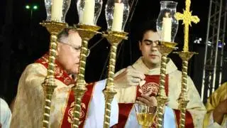 www trindadegoias com br,Missa de encerramento da Festa do Divino Pai Eterno,Trindade GO,Padre Robson