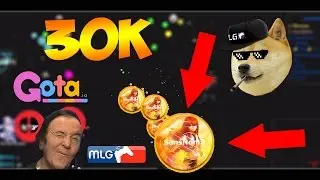 GOTA.IO 30K HIGHTSCORE SOLO//INSTANT MERGE AMAZING GAMEPLAY//NICE DOUBLESPLITS
