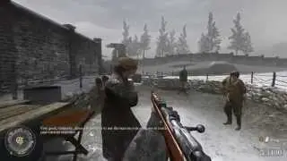 Call of Duty 2 Veteran Playthrough HD - Mission 1 - The Winter War [Part 1]