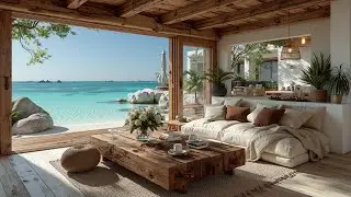 Smooth Jazz Instrumental Playlist  A Beachfront Lounge Vibe for Ultimate Relaxation
