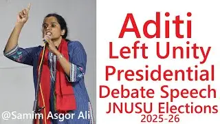 Aditi Mishra Left Unity | Presidential Debate Speech | JNUSU Elections 2025-26